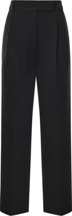 Frankie Shop Wijde broek - Dames - Broeken - Zwart - Maat: M Leer