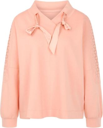 Marc Cain Oversized Sweatshirt - Dames - Sweatshirts - Oranje - S - Katoen - Hoodies & sweatvesten