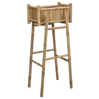 vidaXL Jard&iacute;n Macetero Con Soporte Natural 50 X 38 X 114 Cm Bamb&uacute; Vidaxl