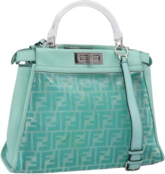 Fendi Pre-owned Vintage Shoulder Bag - Dames - Vintage Handtas - Groen - ONE Size - Leer - Vintage