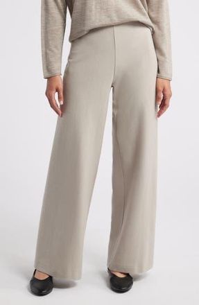 Eileen Fisher Wool Wide Leg Pants in Dove at Nordstrom Rack, Size X-Large