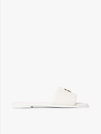 Tommy Hilfiger Leather TH Monogram Strap Mules