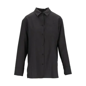 Max Mara Dames, Blouses & Shirts, Zwart, Maat: S Wol