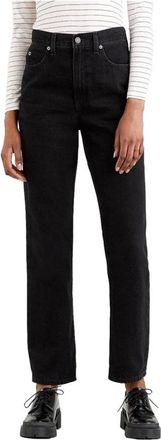 Levi's 70s High Straight Jeans - Dames - Regular Fit Jeans - Zwart - W24 L29 - Denim - Jeans
