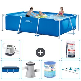 Intex Piscina Con Estructura Rectangular - 300x200x75 Cm - 7-piezas S40171
