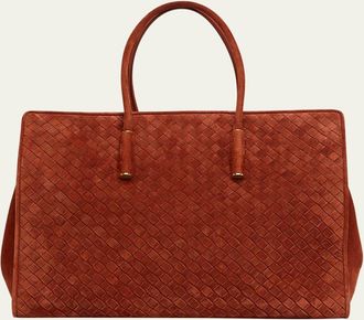 Bottega Veneta Barbara Medium Suede Tote Bag