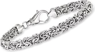Ross-Simons Sterling Silver Small Byzantine Bracelet