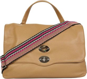 Zanellato Postina Daily Giorno Tas - Dames - Schoudertassen - Beige - ONE Size - Leer - Tassen