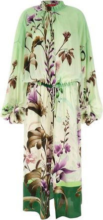 F.R.S. For Restless Sleepers Cenide Maxi Jurk - Dames - Casual kleedjes - Groen - S - Kleedjes