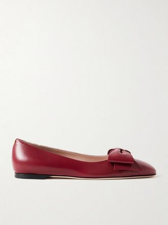Valentino Garavani Ballerine In Pelle Bowow - Rosso