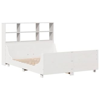 Berkfield Home Decorative Bookcase Bed without Mattress White 160x200 cm Solid Wood