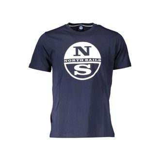 North Sails Blauwe Katoenen Heren T-Shirt