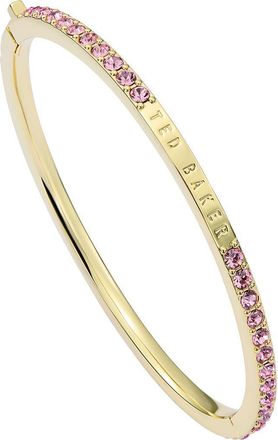 Ted Baker Claudia Narrow Crystal Hinge Bracelet in Gold/Pink at Nordstrom
