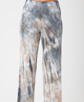 French Kyss Womens Marble Wash Lounge Pants