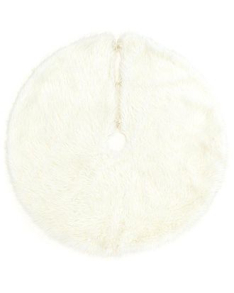 Momeni Furry Tree Skirt Modern Solid Rug