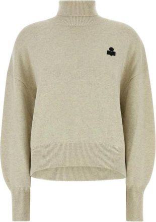 Isabel Marant Nasha Turtleneck - Dames - Coltruien - Beige - XS - Katoen - Truien & Vesten