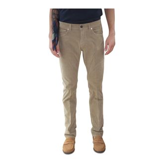Mason's Broeken, Heren, Beige, W36, Katoen, Slim-fit Broeken