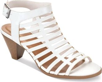 Style & Co. Womens Haileyy Shootie Sandals In White