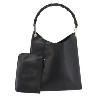Gucci Pre-owned Handbags, female, Black, Size: ONE SIZE Pre-owned Vintage Hand Bag