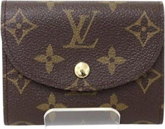 Louis Vuitton Pre-owned Vintage Monogram Canvas Tri-fold Portemonnee - Dames - Vintage Accessoires - Bruin - ONE Size - Vintage