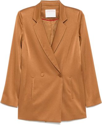 Alejandra Alonso Rojas Blazer doppiopetto - Marrone