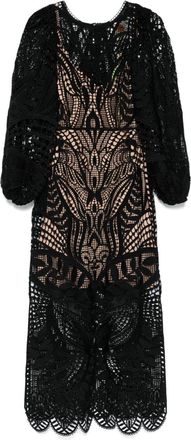 Farm Rio Nature midi-jurk - Zwart