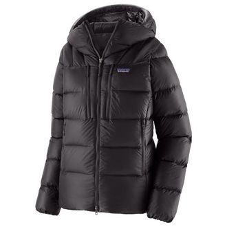 Patagonia Fitz Roy Down Hoody Daunenjacke f&uuml;r Damen | grau/schwarz
