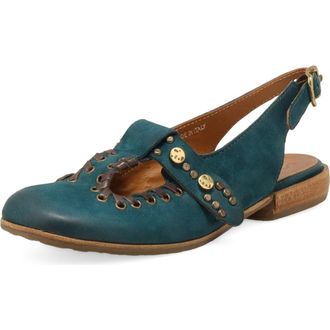 A.S.98 Zepplin Slingback Flat in Teal at Nordstrom, Size 10.5-11Us