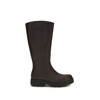 Tretorn Brown Rubber Rain Womens Boots