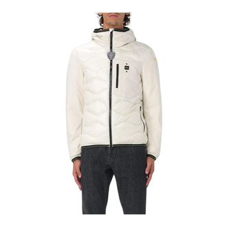 Blauer Winter Jackets, male, White, XL, Hooded Padded Jacket