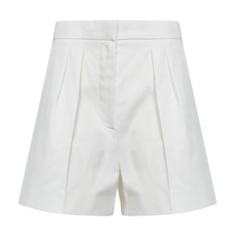 Max Mara Tabacco Shorts - Dames - Korte Broeken - Grijs - 2XS - Katoen - Korte Broeken