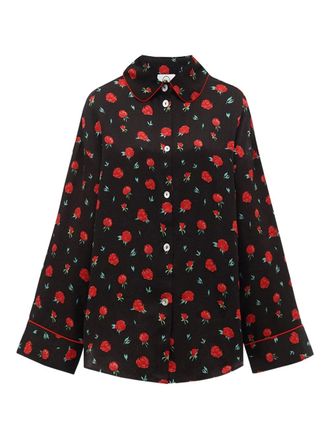 Sleeper Pastelle shirt - women - Viscose/Cotton/Polyester - L/XL - Red