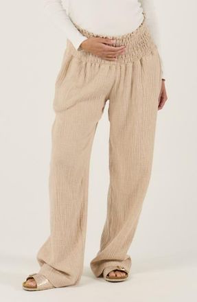 Cache Coeur Maternity Smock Pants Myriam in Beige at Nordstrom, Size X-Large