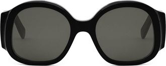 Celine Sunglasses Cl40305 U 01 A Maxi Triomphe Black/Dark Gray Unisex