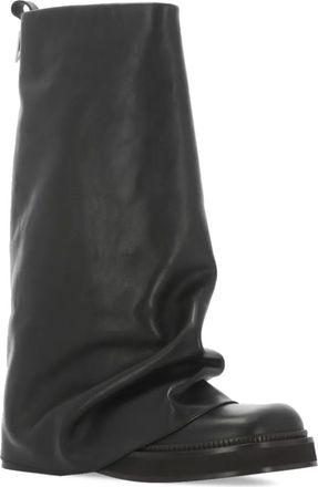 The Attico Leren laarzen - Zwart