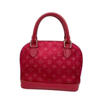 Louis Vuitton Pre-owned Satijnen Mini Tas - Dames - Pre-owned - Rood - Maat: ONE Size Satijn