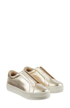 L.k. Bennett Joy Metallic Leather Sneaker in Gold at Nordstrom Rack, Size 8Us / 39Eu