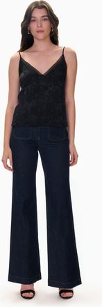 Rebecca Taylor Amber Jacquard Cami in Noir at Nordstrom, Size 10