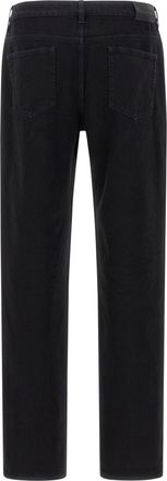 Saint Laurent Mens Black Cotton Straight-Leg Jeans Clothing