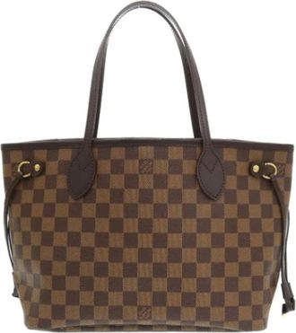 Louis Vuitton Tweedehands Canvas Louis Vuitton tassen - Dames - Vintage Shopper - Bruin - ONE Size - Vintage