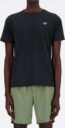 New Balance Knit Tee In Black