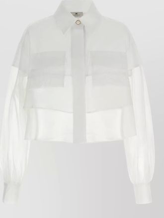 Elisabetta Franchi cotton organza blouse