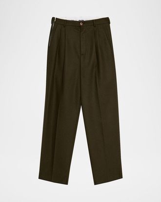 Magliano Men & apos;s Signature Wool Double-Pleat Pants