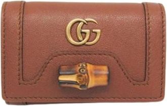 Gucci Pre-owned Diana 658636 Sleuteletui - Dames - Vintage Accessoires - Bruin - ONE Size - Leer - Vintage
