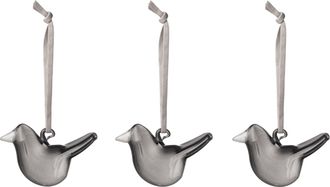 iittala Oiva Toikka Collection Mini glass birds grey 3set