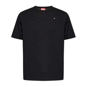 Diesel Tops, Heren, Zwart, S, Katoen, T-Adjust-Microdiv
