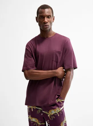 Cyberjammies Mens Soft patch-pocket T-shirt