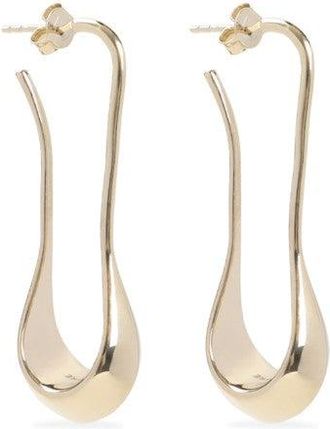 Christophe Lemaire Short Drop Earrings With Angular Design