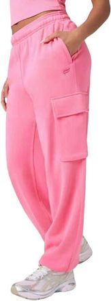 Fabletics Year Round Terry Cargo Jogger in Strawberry Milkshake at Nordstrom, Size Xx-Large