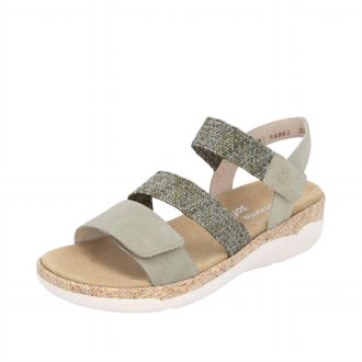 Remonte Womens Jocelyn 61 Strap Sandal In Olive Green